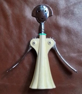 ALESSI Italy - Anna G - Yellow / Creme Tabletop Decorative Corkscrew - Picture 1 of 4