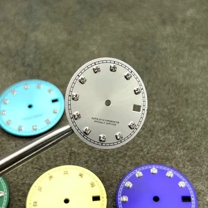 28.5mm Fine Gray Diamond Watch Dial for N35 - Picture 1 of 2