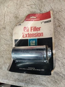 NOS VINTAGE GM SB CHEVY 283 327 350 CHROME OIL FILLER EXTENSION # 999056 FACT GM - Picture 1 of 8