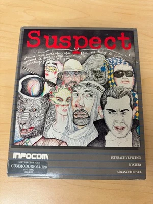 Suspect (Infocom, Commodore 64/128) - Partially Sealed, Never Played - Image 1 of 4