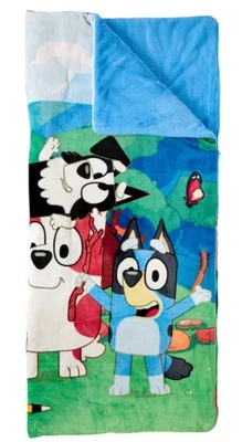 NEW- Bluey Youth Zippered Slumber Bag/Blanket Faux Fur Polyester - Image 1 of 2