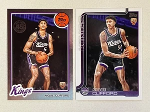 2025-26 Topps Basketball Nique Clifford RC + 45th Anniversary Sacramento Kings - Picture 1 of 2