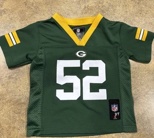 Green Bay Packers #52 Matthews NFL Team Apparel Kids Short Sleeve Jersey Sz 3T - Picture 1 of 9