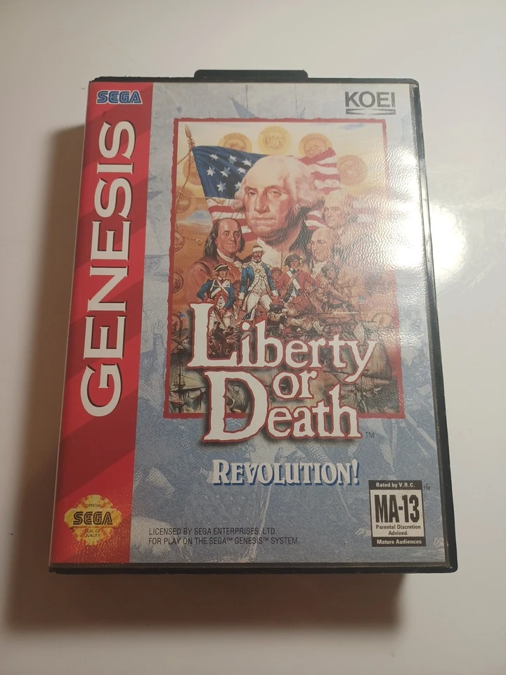 Liberty or Death Sega Genesis в коробке со вставкой протестирован и работает! - Изображение 1 из 4