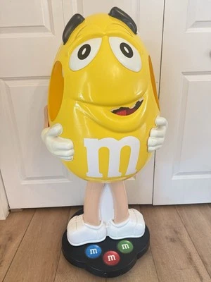 Yellow M&M Guy Display 41" On Wheels MM Store Display  - Image 1 of 4