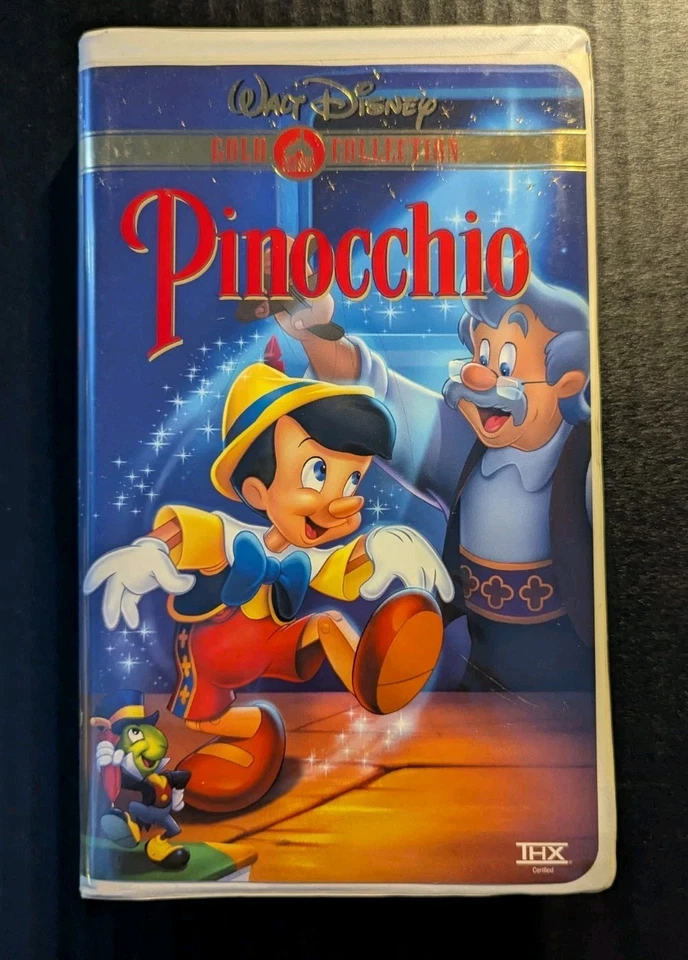 Pinocchio (1940) VHS Walt Disney's Gold Classic Collection Foto 1 de 3