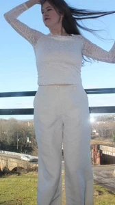 Betty Barclay cream Crop capri trousers size 14 designer summer - Picture 1 of 13