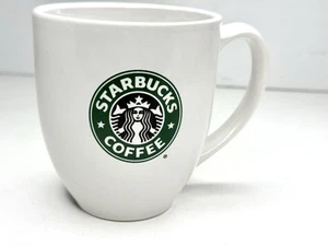 TAZZA CAFFÈ STARBUCKS 2010 SIRENA VERDE LOGO SIRENA TAZZA BOTTE BIANCA 14 OZ - Foto 1 di 6