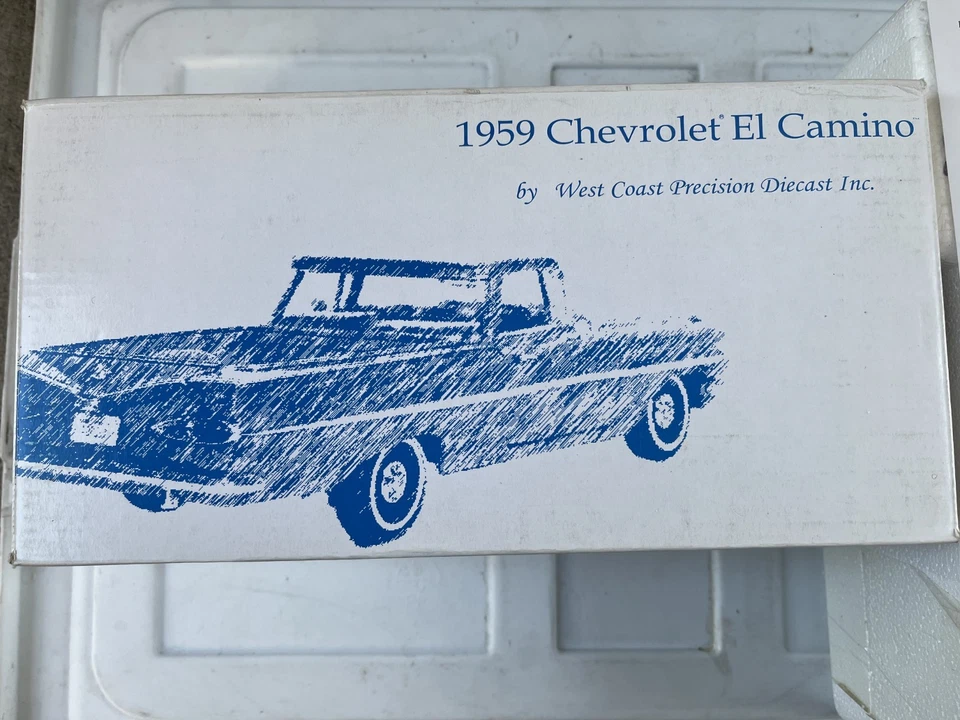 WEST COAST PRECISION  DIECAST: 1959 CHEVROLET EL CAMINO, 1:24. - Image 1 of 4