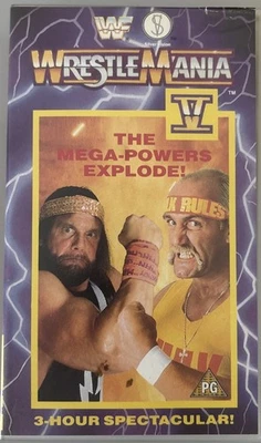 Hulk Hogan vs. „Macho Man“ Randy Savage - WWF Wrestlemania 5 - Original VHS 1992 - Bild 1 von 3
