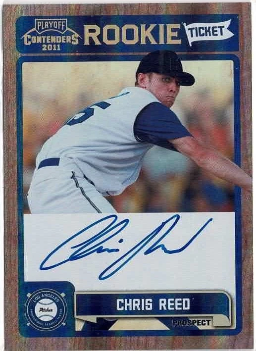 2011 Playoff Contenders Chris Reed  Rookie Tickets Signatures Auto Card RT45 - Image 1 of 2