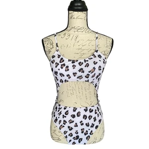 Monokini White Animal Print Swimsuit Size Small NWOT - Picture 1 of 3