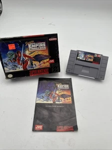 Super Star Wars: The Empire Strikes Back (SNES, 1993) Caja, Manual, Juego - Imagen 1 de 12