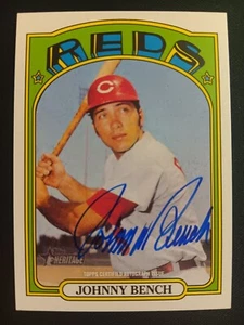 2021 Topps Heritage Johnny Bench Real One Auto Autograph #ROA-JB - Bild 1 von 2