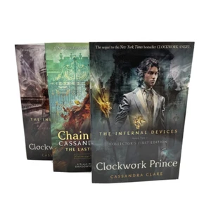 Cassandra Clare Lot Of 3 Clockwork Princess Clockwork Prince Chain Of Gold - Picture 1 of 9