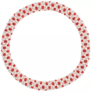 Aid Through Trade Roll-On® Bracelet "Santa's Sprinkles" Glass Beads ~Nepal~ - Picture 1 of 2