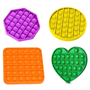 4 Pack Kids Adults Push Pop Bubble Fidget Sensory Toy For Autism Stress Anxiety - Picture 1 of 8