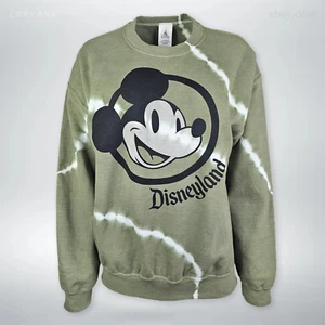 Disneyland Maglione Verde Tinto in Cravatta Stile Vintage Tema Topolino | M (44) - Foto 1 di 3