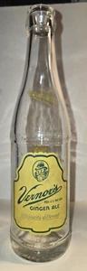 RAR!  1957 Vernor's Ginger Ale Huntington WV 8oz ACL POP FLASCHE klar mit Wichtel - Bild 1 von 14