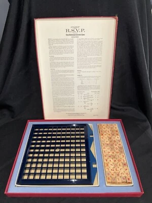 1966 Selchow & Righter Co Scrabble Brand RSVP 3D Crossword Game Complete Nice - Image 1 of 4