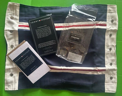 1 NUEVO en paquete 1 usado TOMMY HILFIGER American Classics estándar almohada farsa Foto 1 de 4