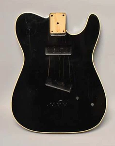 c. 1980s Schecter USA Custom T-Style Body Prototype Employee Build Black - Picture 1 of 14
