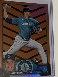 2023 Topps Update Juan Then ORANGE AND BLACK ROOKIE RC #US112