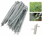 Turf Pin U Shaped Tent Pegs Galvanised Securing Ground Staple’s Garden x10 Metal
