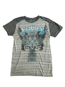 Xzavier Live Free Wings T-Shirt SMALL Limited Gray - Picture 1 of 6