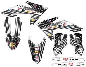 Kit de gráficos SXF MERICA gris Senge 2023-2024 compatible con KTM - Imagen 1 de 10