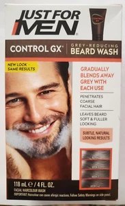 Champú reductor de barba Just For Men Control GX gris 118 ml, paquete de 3 - Imagen 1 de 2