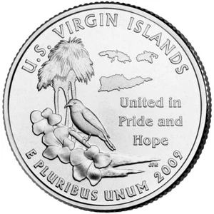 2009- P  UNCIRCULATED Virgin Islands Quarter FAST SHIPPING.. - Picture 1 of 2