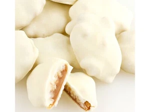 White Cashew Caramel Clusters Chocolate Candy Candies 2 lbs Free Shipping - Picture 1 of 1