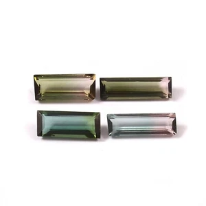 AA++Natural Tourmaline Bi-Color Baguette Shape 4.00 Carat Loose Gemstone C-8396 - Picture 1 of 3