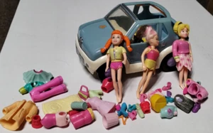 Polly Pocket (Large dolls, Clothing, Shoes and Accessories Car in small lot. - Picture 1 of 4