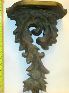 VTG WALL SHELF Bracket Corbel Cork 17.5" BAROQUE Rococo French Italian style - Picture 1 of 11