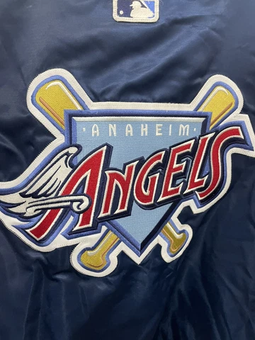 Vintage Starter Diamond Collection Anaheim Angels MLB Satin Jacket Men’s XL Cover