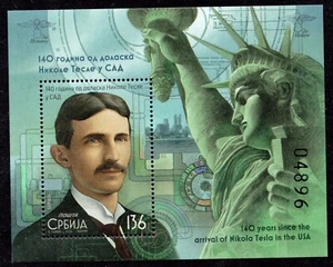 2172 - Serbia 2024 - Nikola Tesla - MNH Souvenir Sheet - Picture 1 of 2