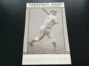 1977 BASEBALL'S GREAT HALL OF FAME EXHIBIT ROY CAMPANELLA POSTCARD - Picture 1 of 2
