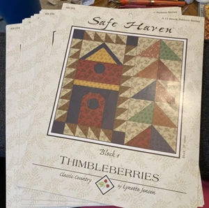 Vtg Rare Thimbleberries Safe Haven Blocks 1-12s Compl.~Lynette Jensen(See Desc.) - Picture 1 of 15