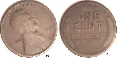 1911 D Lincoln Wheat Cent Rotated Dies - ERROR - Image 1 of 2