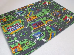 Spiel Kinder Teppich Straßenteppich City Life verschiedene Abmessungen - Bild 1 von 2