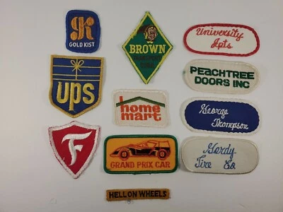 UPS Automobile Tire Racing Trucking Advertising Uniform Patches Lot of 11 VTG - Image 1 of 4