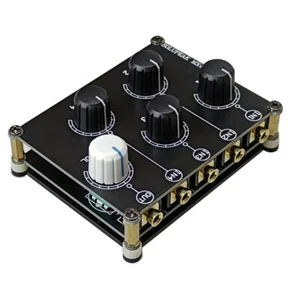 Portable small stereo audio mixer 4 channel Passive Pro sound line mixing board - Picture 1 of 9