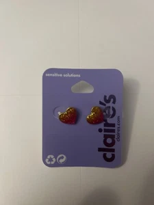 Girls Heart Earrings - Picture 1 of 2
