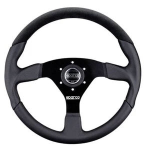 Volante Sparco L505 350 mm de diámetro Plato Alcántara 33mm, Cuero, Perforado L - Imagen 1 de 1