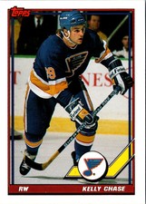 1991 Topps Kelly Chase #23 St. Louis Blues