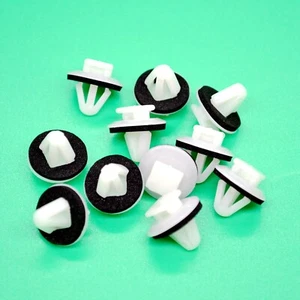 10pcs White Door Pannel Clips Trim Mountings Fastener Screw for Toyota GM Toyota - Picture 1 of 6