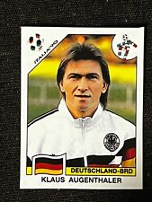 STICKER PANINI WORLD CUP ITALY 90 KLAUS AUGENTHALER GERMANY # 254 RECUP REMOVED