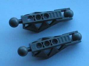 2 x LEGO Dark Gray Bionicle Rahkshi Leg Lower Section 45749 Set 8590 8588 8589 - Picture 1 of 1